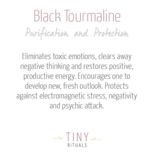 Black Tourmaline Crystal Point Earrings