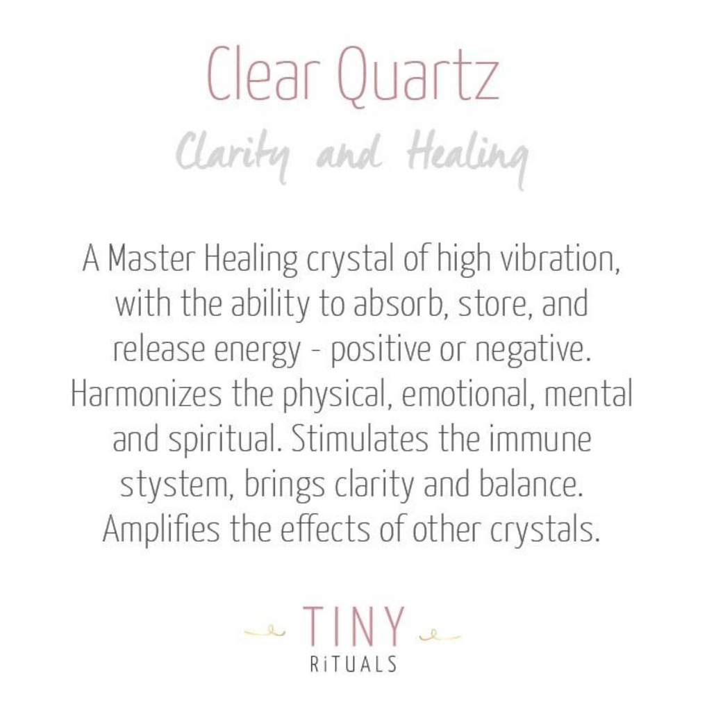 Clear Quartz Crystal Point Earrings