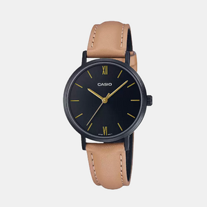 Enticer Women Quartz Black Dial Analog Leather Watch A2000