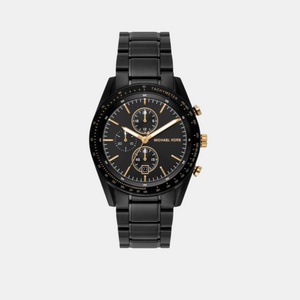 Accelerator Warren Men Quartz Black Dial Chronograph Stainless Steel Watch MK9113