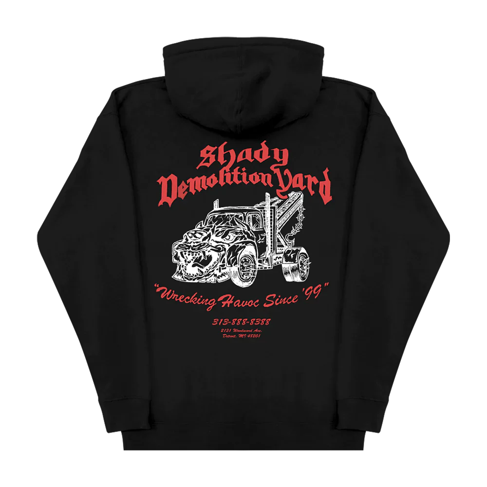 Eminem Shady Demolition Barbed Wire Hoodie (Black )