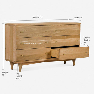 Shiloh 6-Drawer Dresser