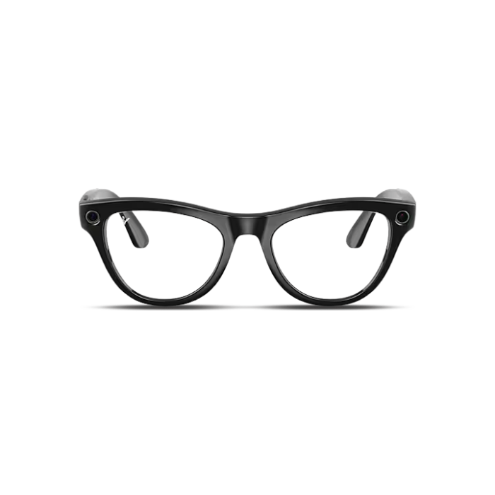 Ray-Ban | Meta Skyler Shiny Black/Clear/Cerulean Blue Transitions