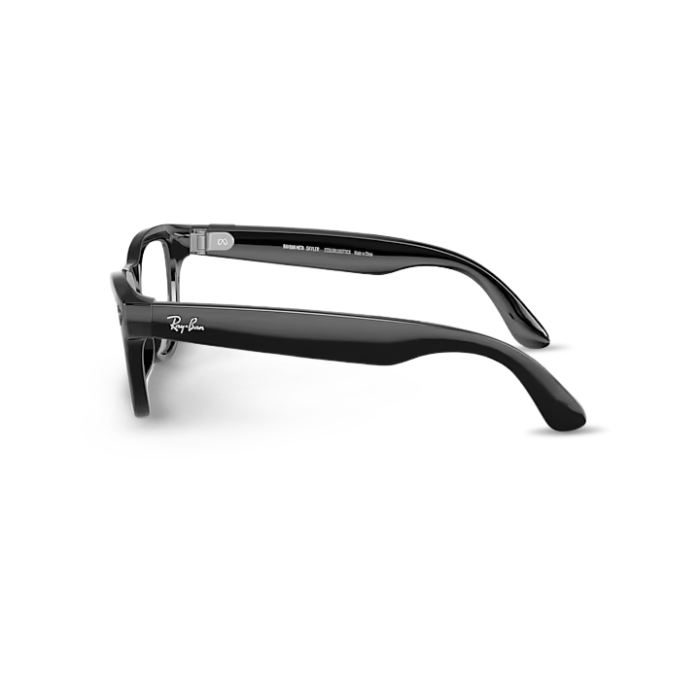 Ray-Ban | Meta Skyler Shiny Black/Clear/Cerulean Blue Transitions