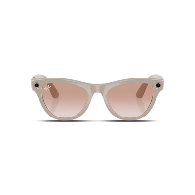 Ray-Ban | Meta Skyler Shiny Chalky Gray/Cinnamon Pink