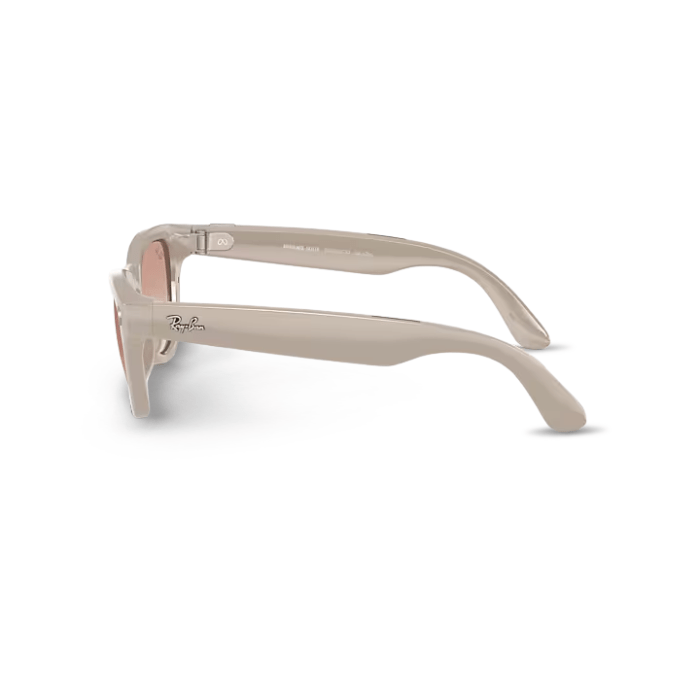 Ray-Ban | Meta Skyler Shiny Chalky Gray/Cinnamon Pink