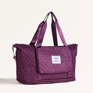 Montara Chic Foldable Expandable Travel Bag Wine Magenta