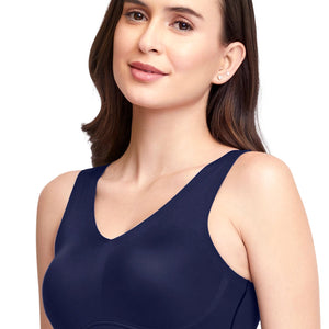 Skins V-Neck Bra - Midnight