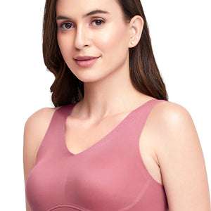 Skins V-Neck Bra - Mellow Mauve