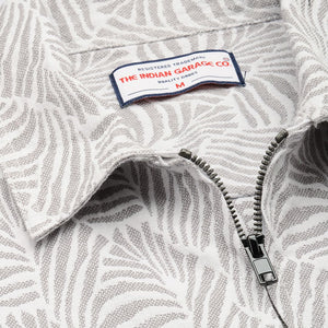 Men's Grey Regular Fit Textured Casual Shirt