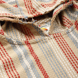 Men's Brown Relaxed Fit Vertical Stripes Resort Wear Shirt
