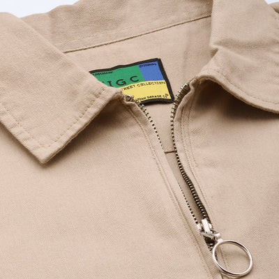 Men's Light Green Oversized Solid Street Wear Shirt