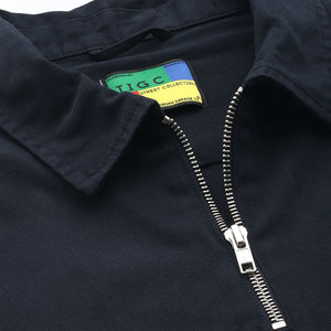 Men's Navy Blue Regular Fit Graphic Print Street Wear Overshirt
