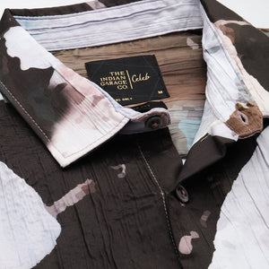 Men's Multicolor Slim Fit Abstract Print Party Wear Shirt