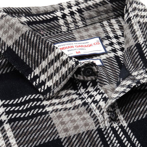 Men's Black Regular Fit Checked Casual Overshirt