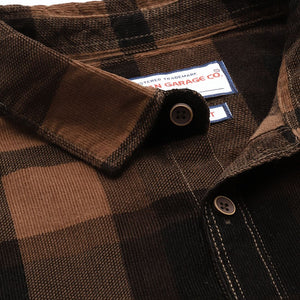 Men's Brown Regular Fit Checked Casual Shirt