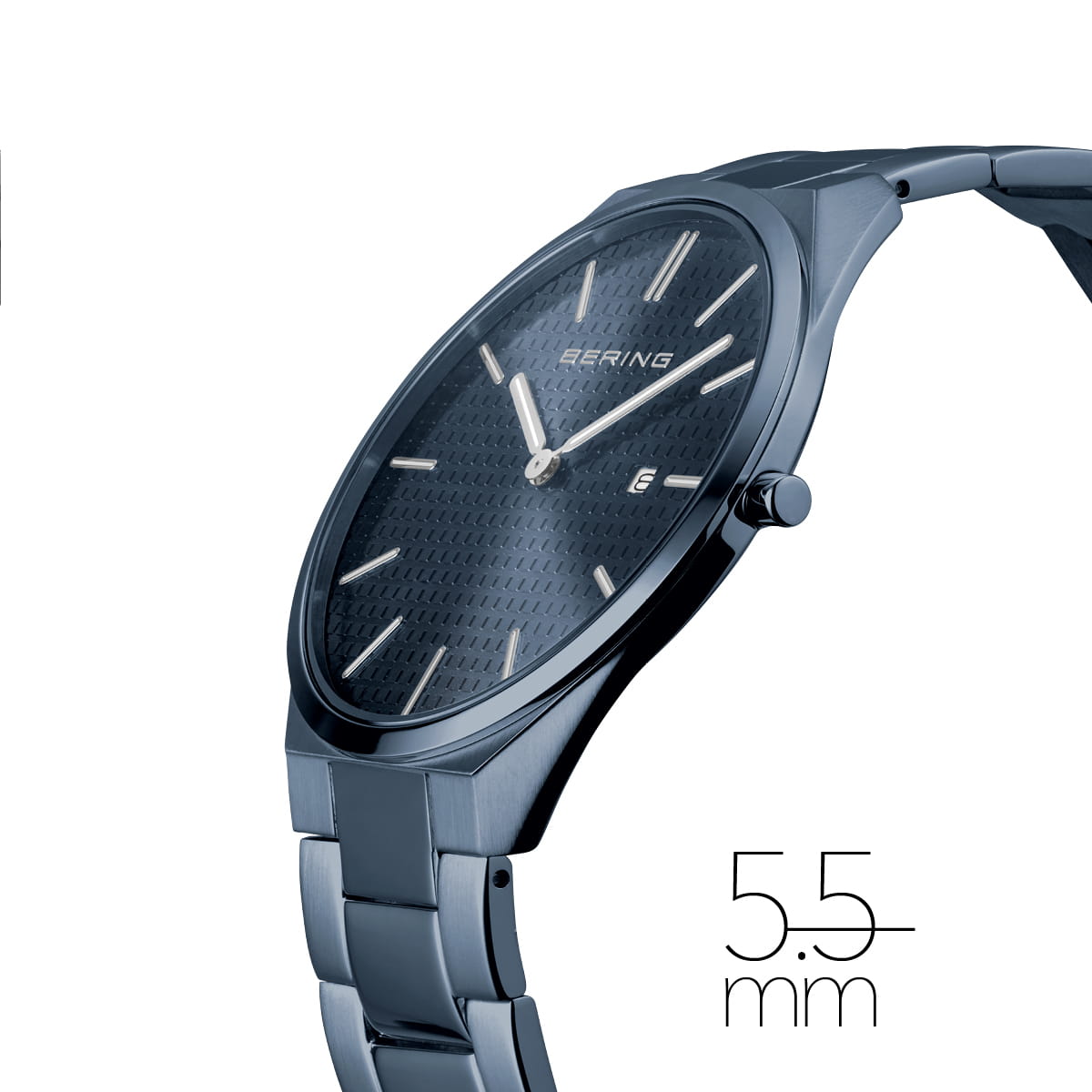 Bering Ultra Slim Blue Dial Men 40mm