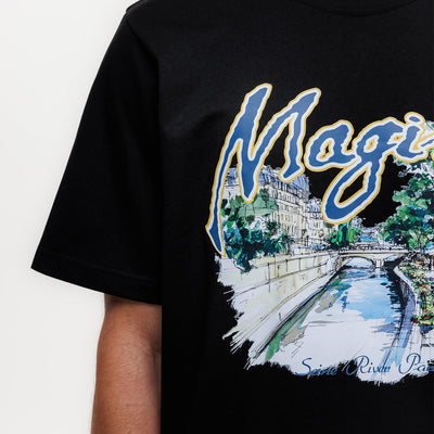 MAGIRI Seine River Printed Black T-Shirt
