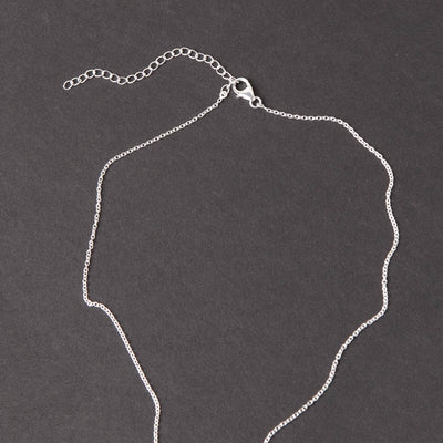 Rainbow Moonstone Crystal Point Necklace