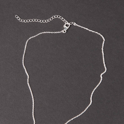 Delicate Genuine Malachite Crystal Point Necklace