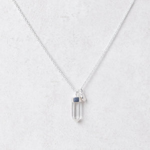 Delicate Clear Quartz Crystal Point Necklace