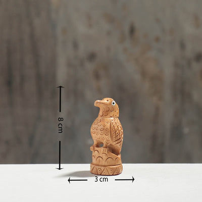 Bird - Hand Carved Kadam Wood Sculpture (3 in)