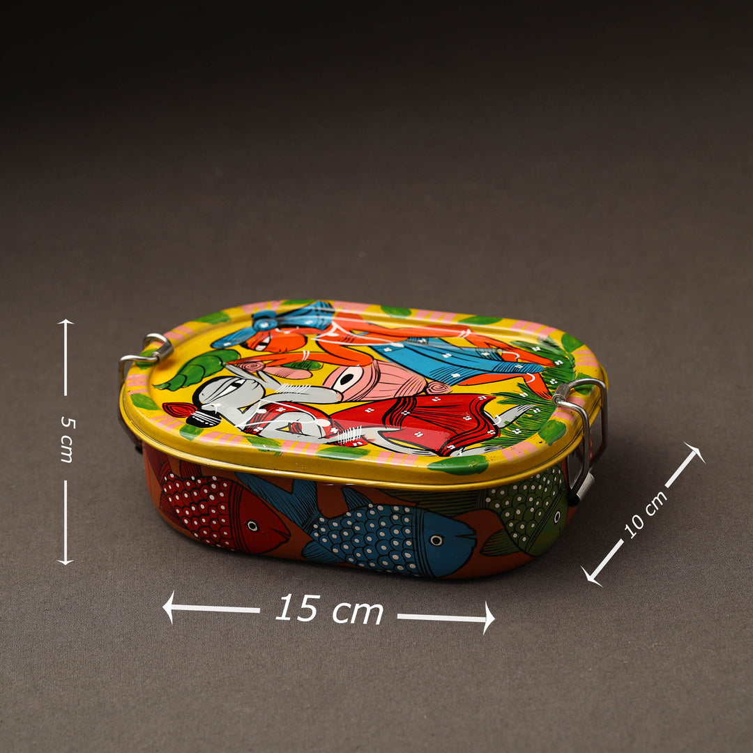 Black - Bengal Patua Handpainted Stainless Steel Casserole 43