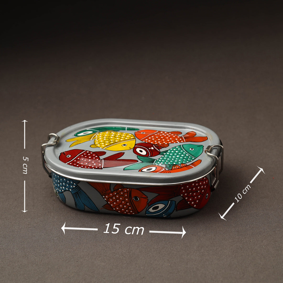 Black - Bengal Patua Handpainted Stainless Steel Casserole 41