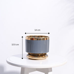 Aurelius Round Ceramic Pot