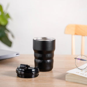 Brewster Stainless Steel Spill Proof Coffee Tumbler Black Noir 355ml