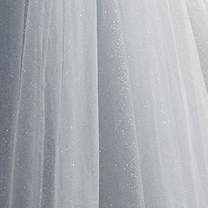 Beaded Strapless Tulle Ball Gown by Ladivine CC415