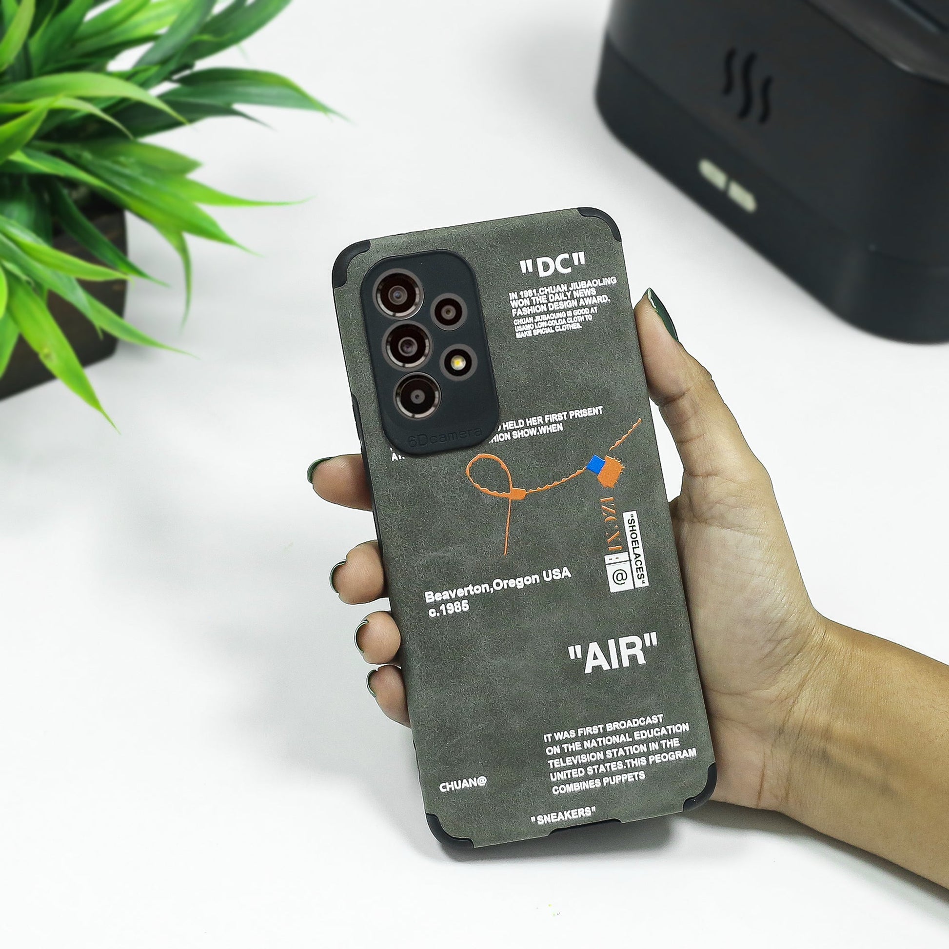 Galaxy Series Sneaker Label Leather Edge Case