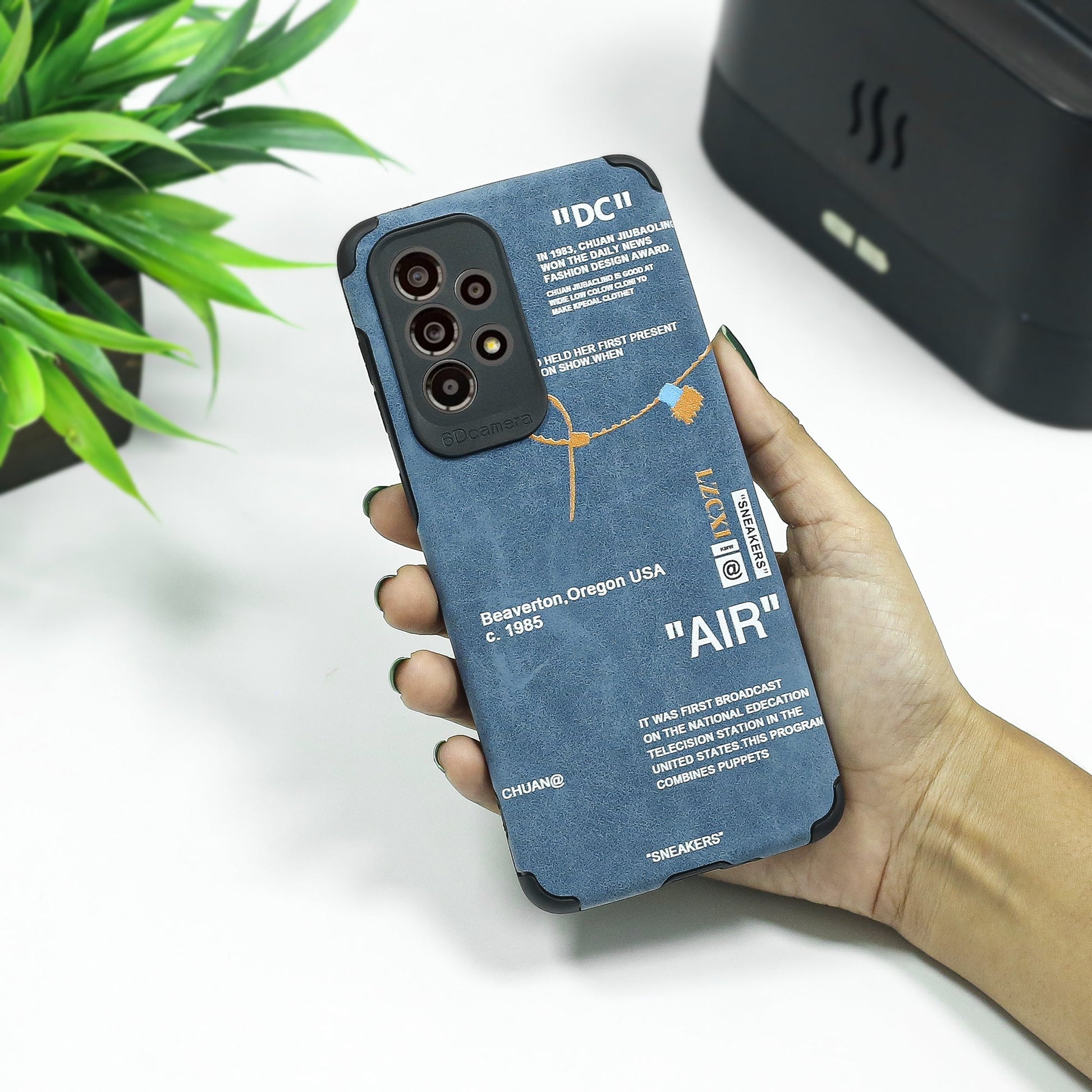 Galaxy Series Sneaker Label Leather Edge Case