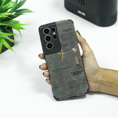 Galaxy Series Sneaker Label Leather Edge Case