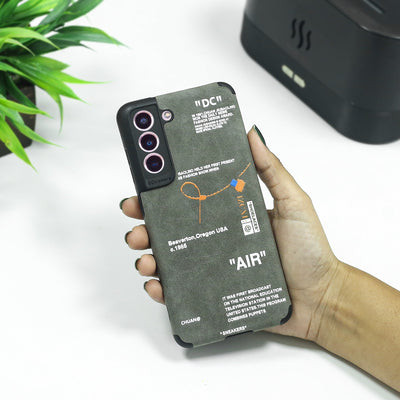 Galaxy Series Sneaker Label Leather Edge Case