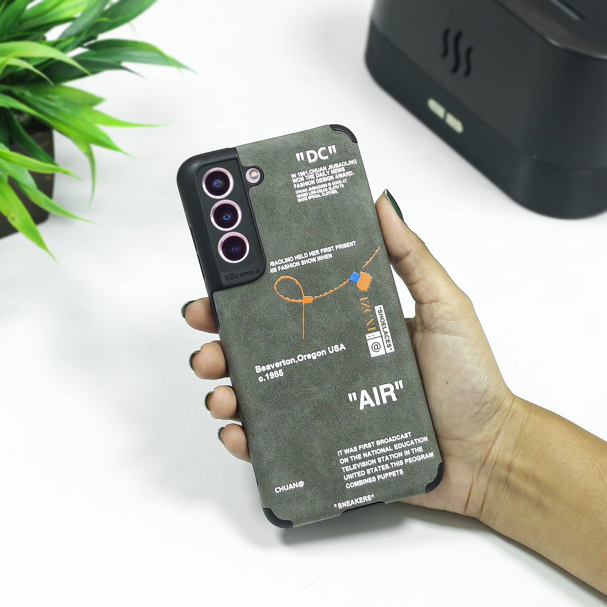 Galaxy Series Sneaker Label Leather Edge Case