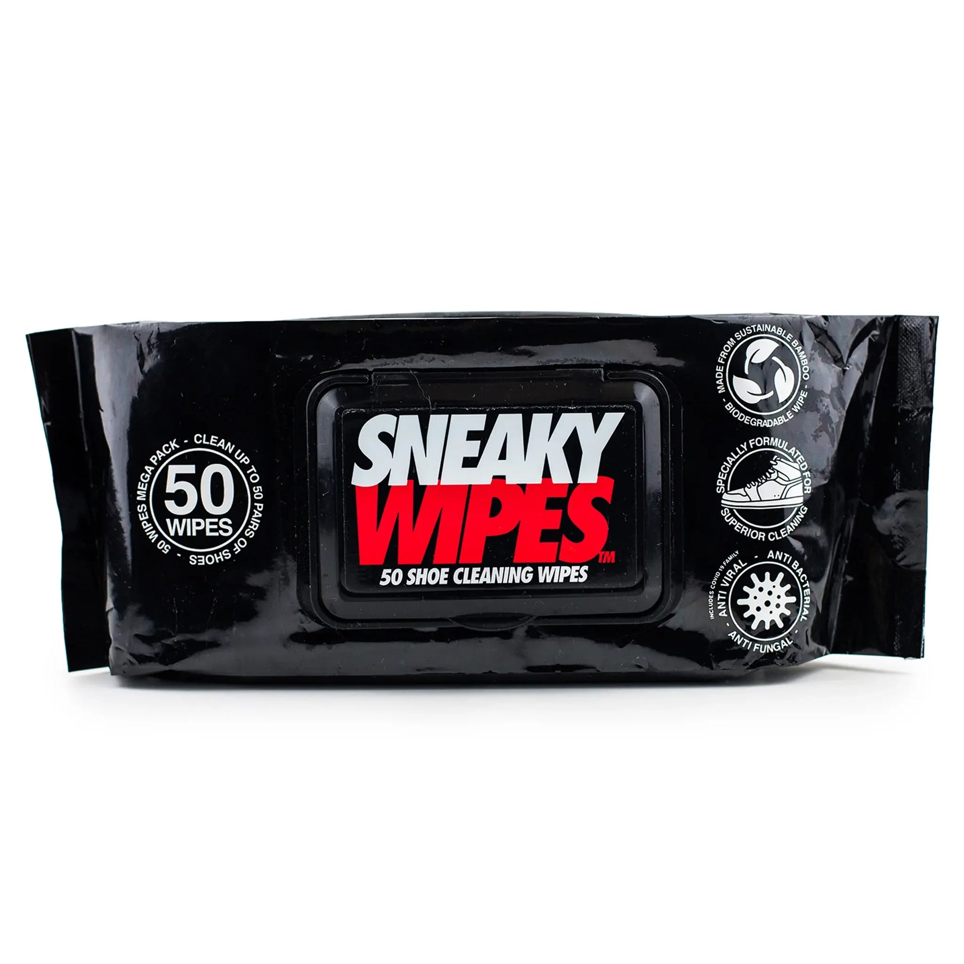 Sneaky Wipes - Shoe and Trainer Cleaning Wipes - 50 Mega Pack