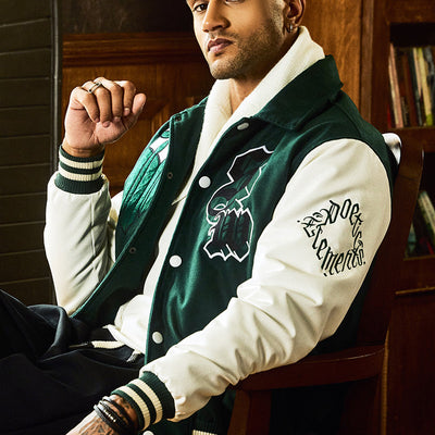 Legends Anarchy Dark Green Varsity Jacket