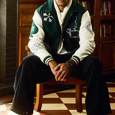 Legends Anarchy Dark Green Varsity Jacket