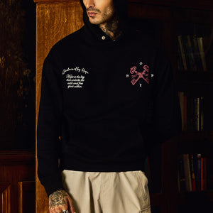 Legends Unchained Black Embroidered Hoodie
