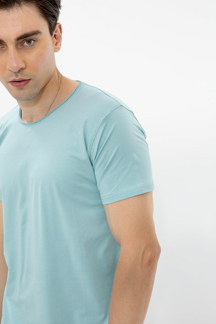 Raw Edge Sky Blue T-Shirt