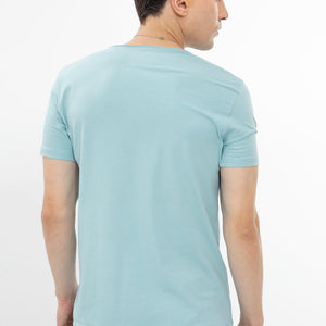 Raw Edge Sky Blue T-Shirt