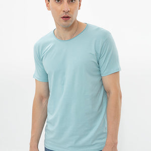 Raw Edge Sky Blue T-Shirt
