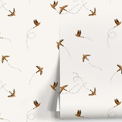 Sparrow Wallpaper by Rylee + Cru