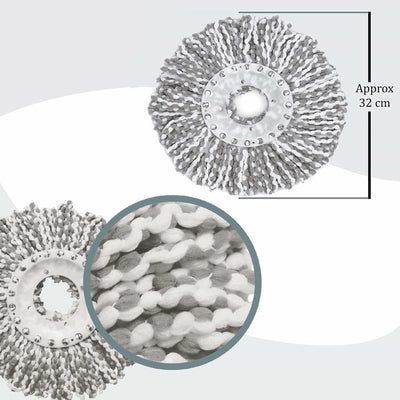 Spin Mop Rod With Mop Refill (Spotzero by Milton)