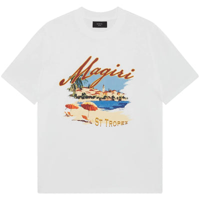 MAGIRI St. Tropez Printed White T-Shirt