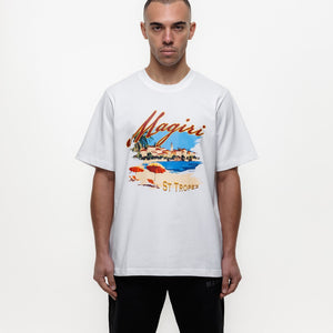 MAGIRI St. Tropez Printed White T-Shirt