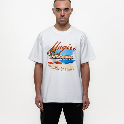 MAGIRI St. Tropez Printed White T-Shirt