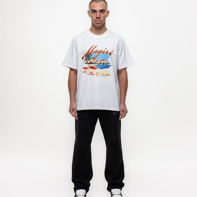 MAGIRI St. Tropez Printed White T-Shirt