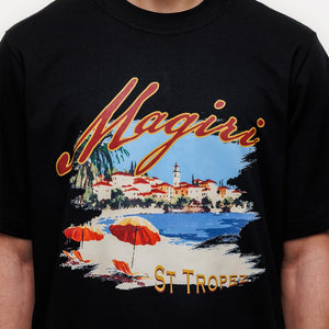 MAGIRI St. Tropez Printed Black T-Shirt